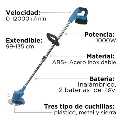 Guadañadora  Eléctrica Portátil 3 en 1
