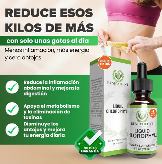 Clorofila 60ML - 100% Natural con sabor a Menta🍃