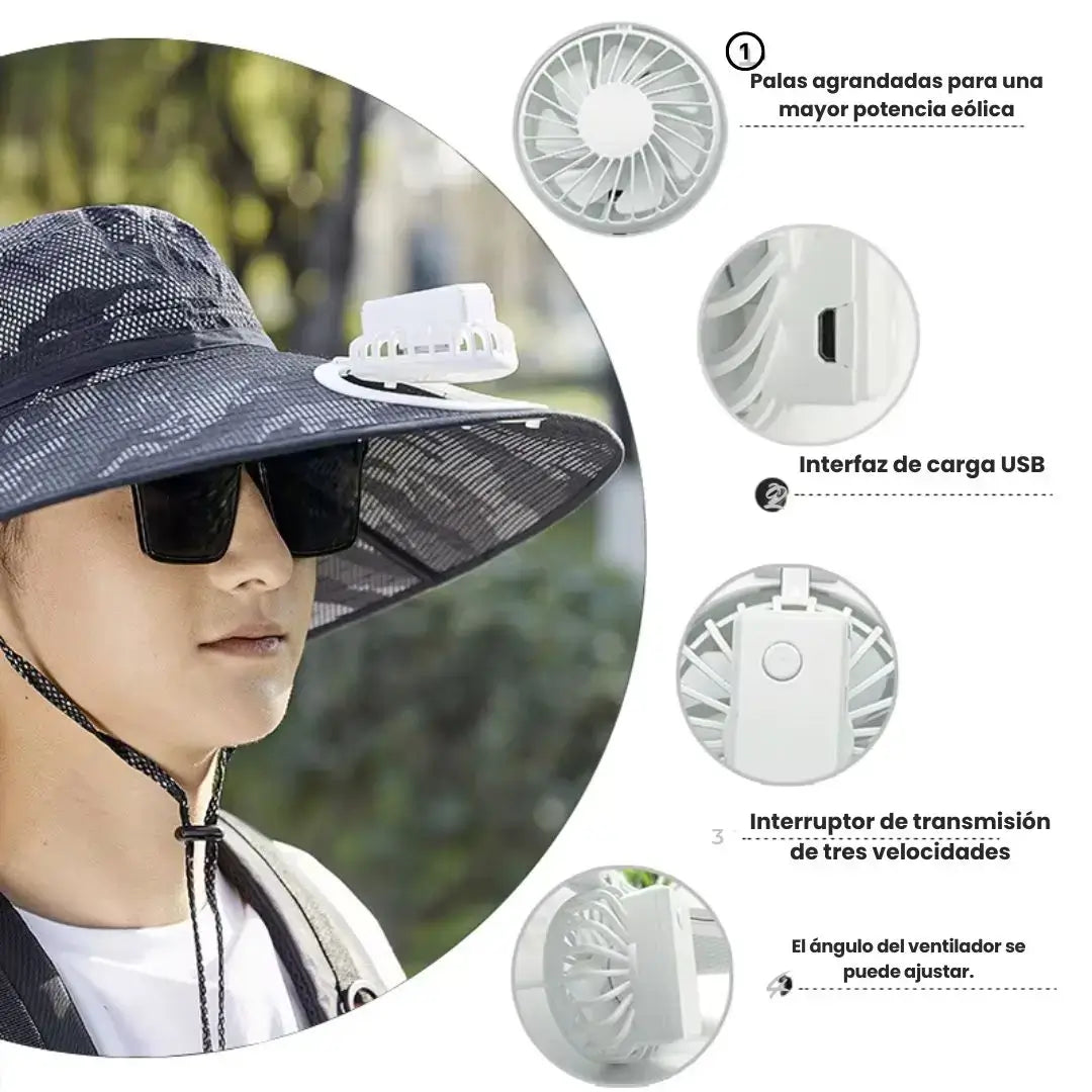 Sombrero Brisa Activa - Frescura Automática Bajo el Sol